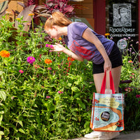 smelling the zinnias