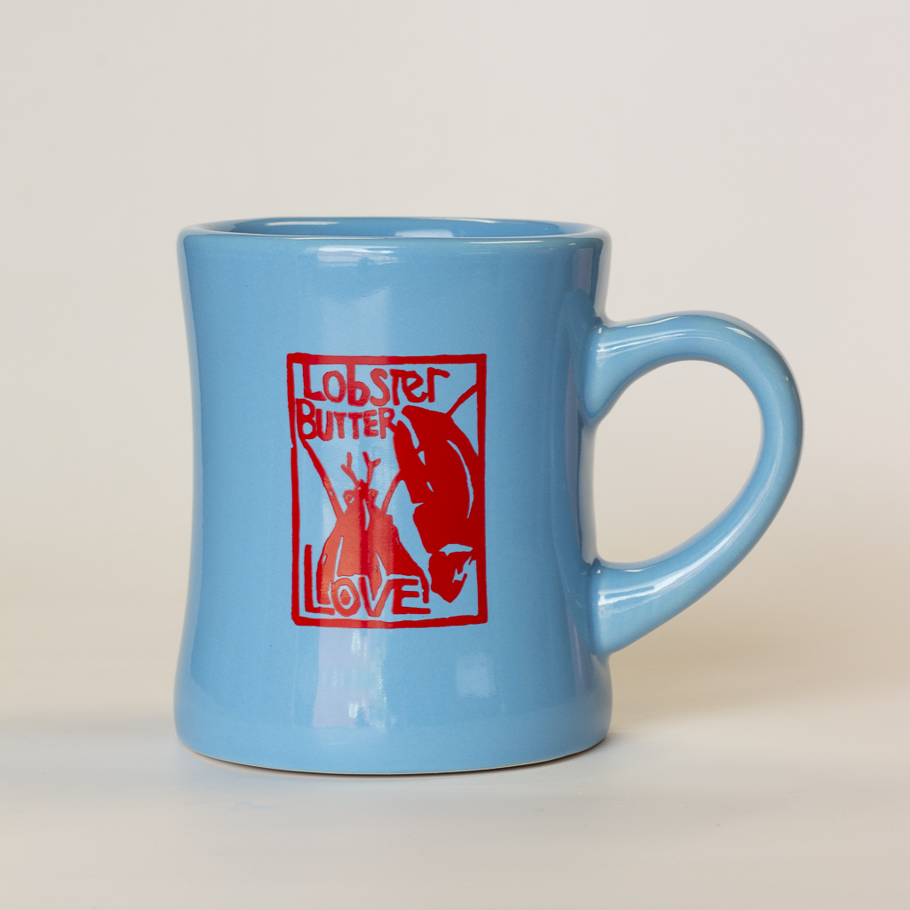 sky blue diner mug 