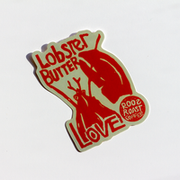 lobster butter love sticker by roosroast coffee